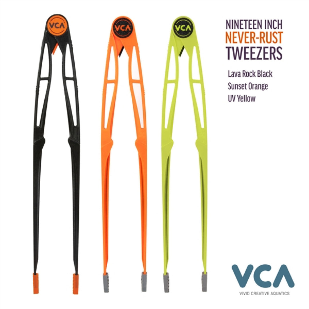 VCA Never Rust Aquarium Tweezers UV - 19"