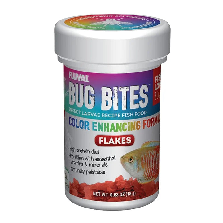 Fluval Bug Bites - Color Enhancing Flakes