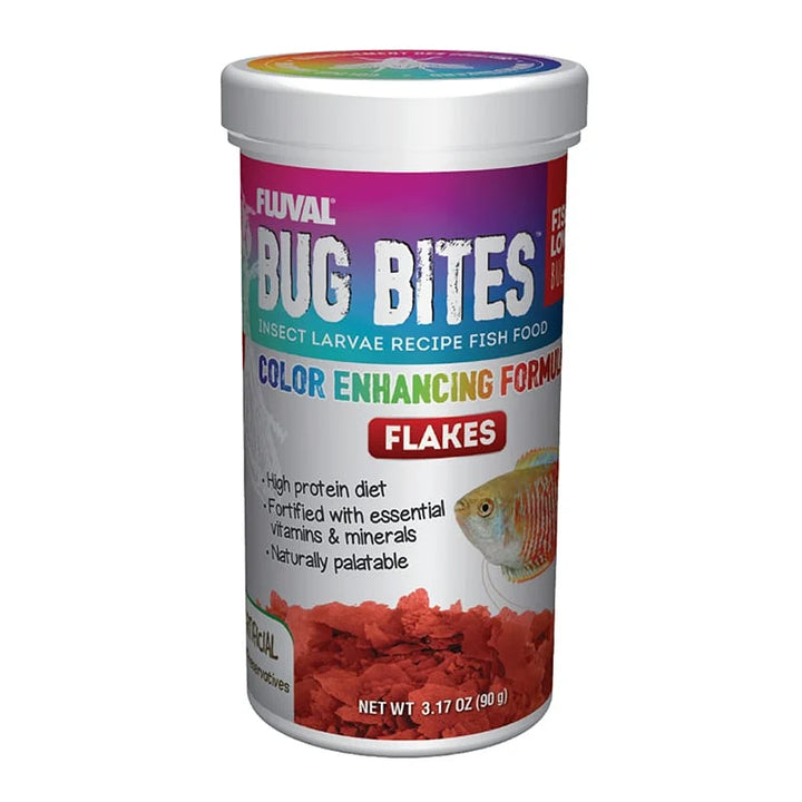 Fluval Bug Bites - Color Enhancing Flakes